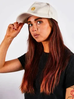 Hats & Gloves|Hats & Gloves*SVNX Cotton Baseball Cap With Lemon Embroidery In Cream