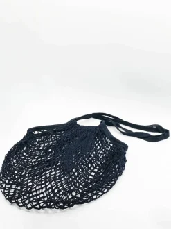 Handbags*SVNX Cotton Net Bag in Black