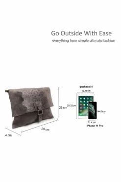 Cross-Body Bags|Handbags*Kitise Croc Skin Flap Over Italian Soft Suede Leather Small Crossbody Shoulder Bag Handbag Purple
