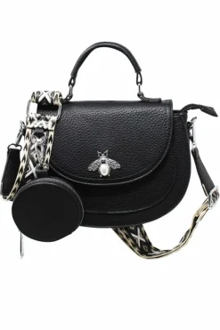 Cross-Body Bags|Handbags*SVNX Crossbody with Bee Embellishment in Black