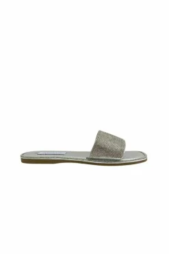 Sandals*Love Lemonade Crystal Dream Sliders Silver