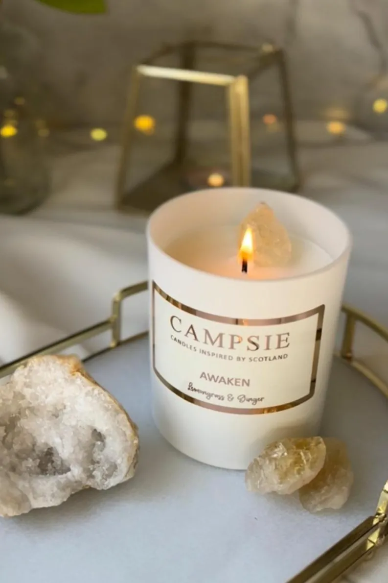 Candles & Diffusers|Candles*CAMPSIE Candles Crystal Luxe Candle Gift Set White