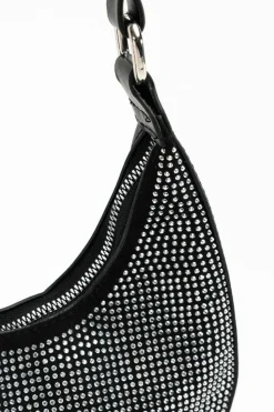 Shoulder Bags|Handbags*My Accessories London Crystal Rhinestone Embellished Mini Bag Silver