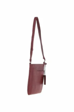 Handbags|Cross-Body Bags*Ashwood Leather Curve Zip Top Leather Cross Body Bag Aubergine