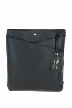 Handbags|Cross-Body Bags*Ashwood Leather Curvo' Real Leather Crossbody Bag Black