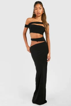 Bodycon Dresses*boohoo Cut Out Maxi Dress black