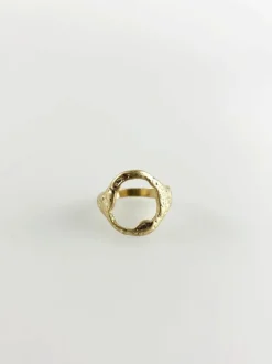 Rings*SVNX Cut Out Signet Ring Gold