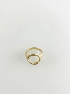 Rings*SVNX Cut Out Signet Ring Gold