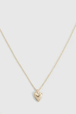 Necklaces*boohoo Delicate Heart Necklace gold
