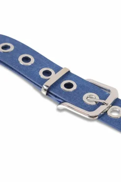 Belts*My Accessories London Denim Eyelet Belt Blue