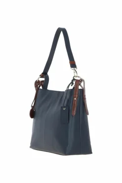 Shoulder Bags*Ashwood Leather Di tendenza' Leather Shoulder Bag for Women Navy