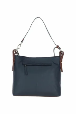 Shoulder Bags*Ashwood Leather Di tendenza' Leather Shoulder Bag for Women Navy