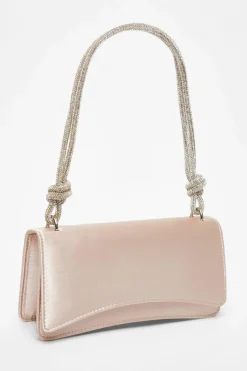 Shoulder Bags|Handbags*Quiz Diamante Shoulder Bag Off White