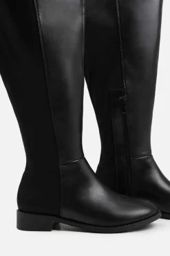 All Boots|Boots*Where's That From Diem' Stretch Wide Calf Over The Knee Boots True Black