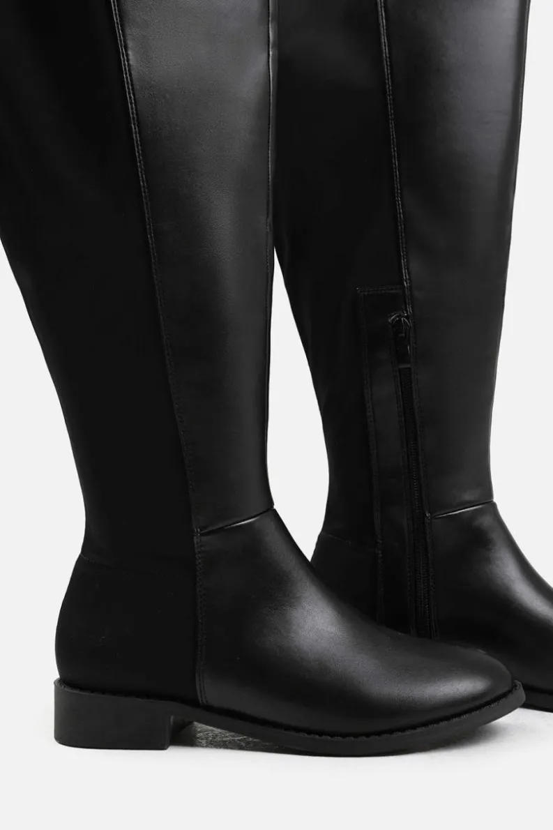 All Boots|Boots*Where's That From Diem' Stretch Wide Calf Over The Knee Boots True Black