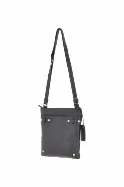 Cross-Body Bags*Ashwood Leather Dolly' Zip Top Leather Cross Body Bag Black