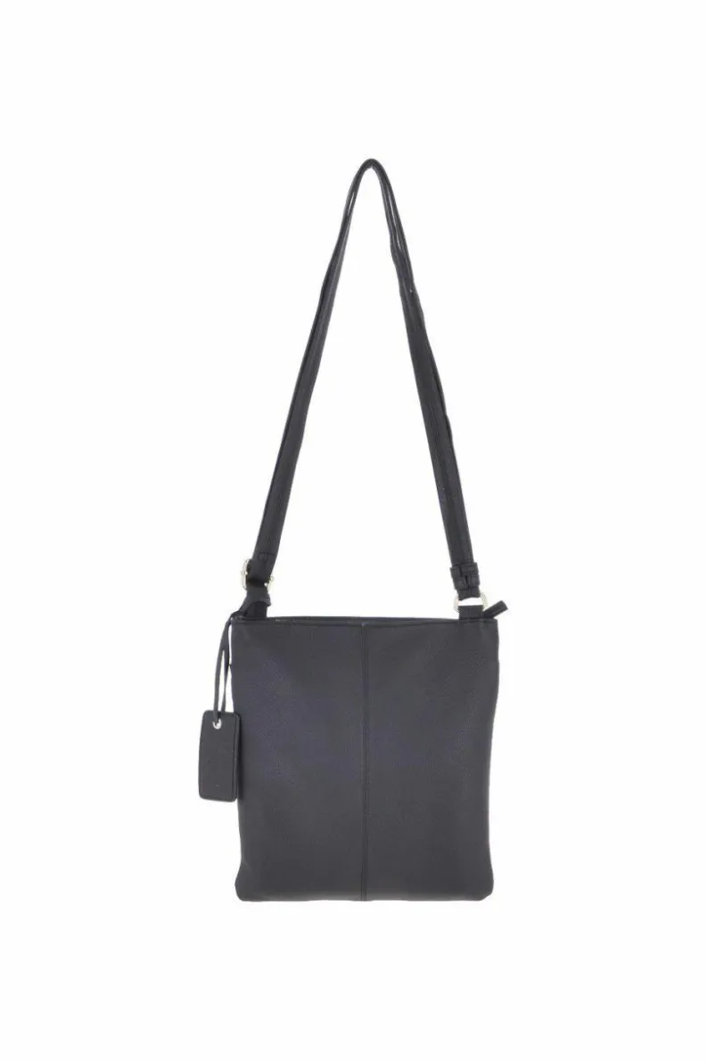 Cross-Body Bags*Ashwood Leather Dolly' Zip Top Leather Cross Body Bag Black