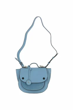 Shoulder Bags*Ashwood Leather Donata' Cambridge Style Saddlebag Light Blue