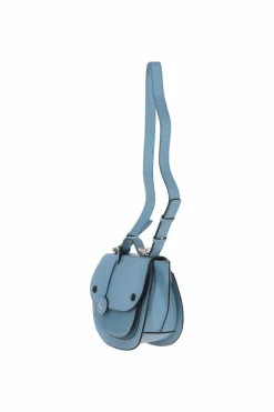 Shoulder Bags*Ashwood Leather Donata' Cambridge Style Saddlebag Light Blue