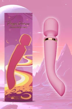 Sexual Wellness*Playful Promises Double Ended Wand With 10 Vibration Settings Pink