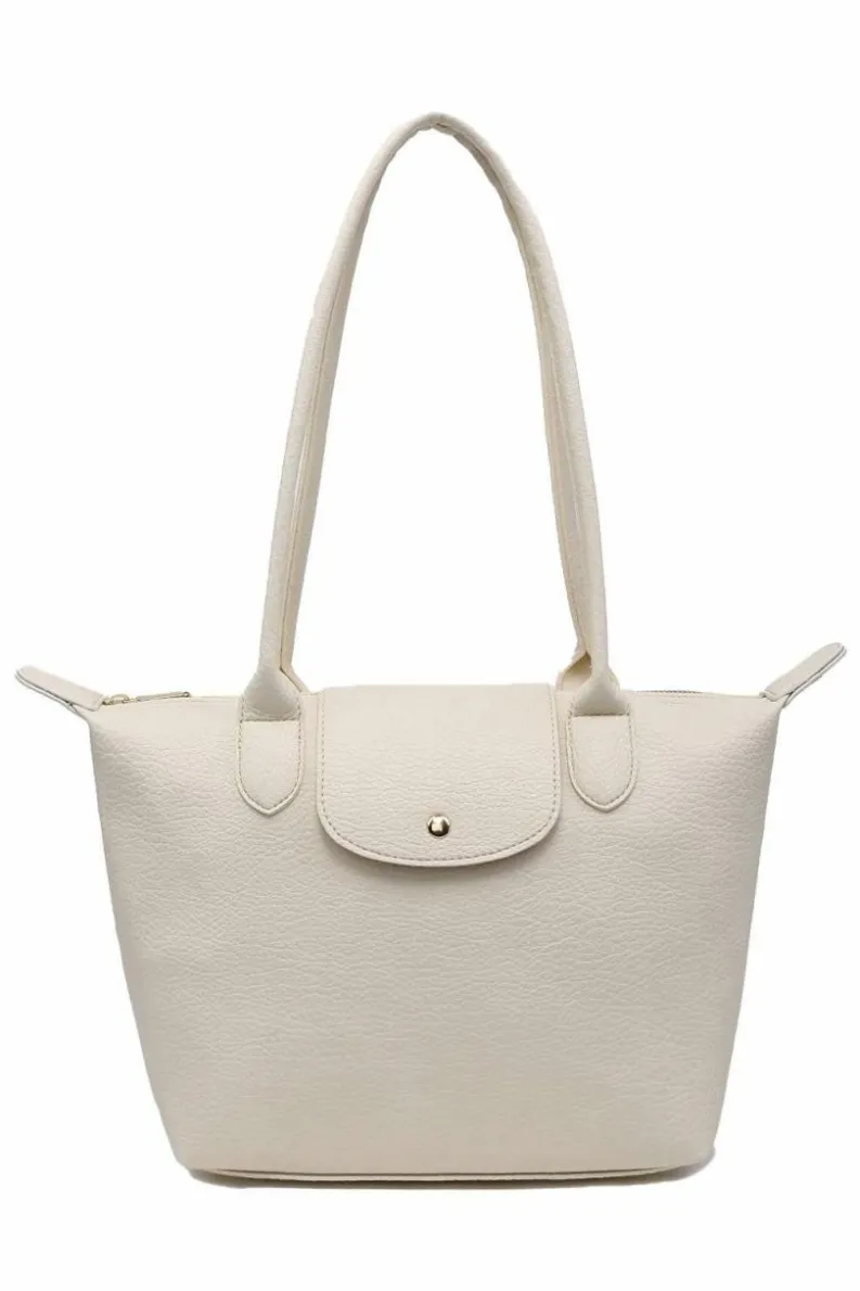 Handbags|Tote Bags*Kitise Double Handle Roomy Tote Hobo Bag Beige