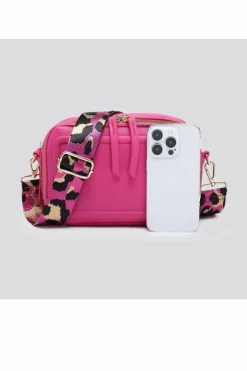 Cross-Body Bags|Handbags*Kitise Double Ribbon Zip Compartments Small Crossbody Bag With Canvas Strap Black