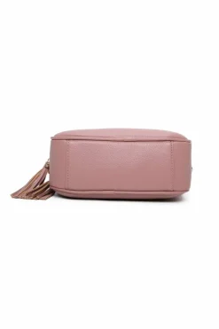 Cross-Body Bags*Kitise Double Tassel Zip Compartments Crossbody Bag With Canvas Wide Strap Black