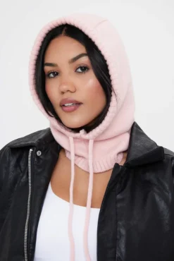 Hats & Gloves|Hats & Gloves*My Accessories London Drawstring Balaclava Light Pink