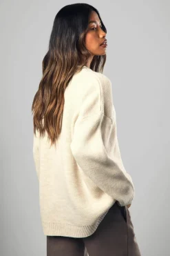 Jumpers|Dsgn Studio*boohoo DSGN Crew Neck Jumper cream