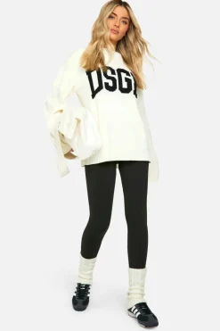 Jumpers|Dsgn Studio*boohoo DSGN Crew Neck Knitted Jumper ecru