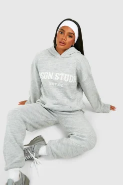 Knitted Co-Ords|Tracksuits*boohoo Dsgn Studio Oversized Hoody And Jogger Set grey