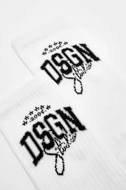 Tights & Socks|Tights & Socks*boohoo Dsgn Studio Sports Sock white