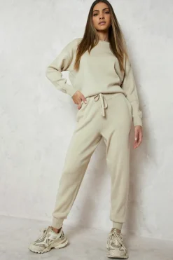 Knitted Co-Ords|Joggers*boohoo Knitted Tracksuit ecru