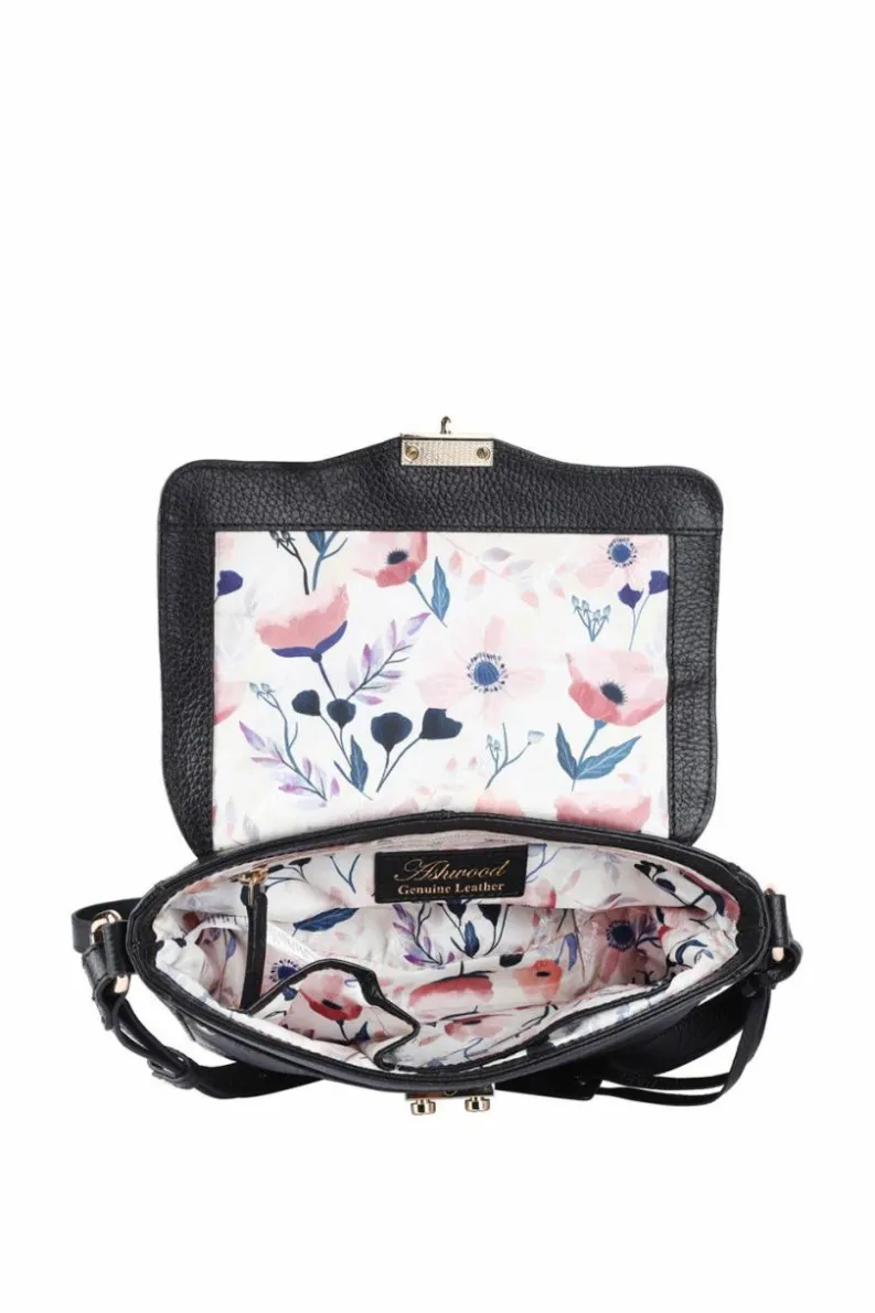 Handbags|Cross-Body Bags*Ashwood Leather Elegance' Leather Cross Body Bag Black