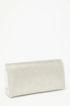 Handbags|Clutch Bags*Quiz Embellished Bag Silver