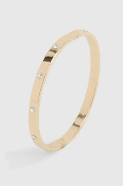 Bracelets*boohoo Embellished Detail Bangle gold
