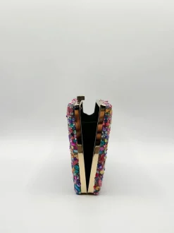 Handbags|Clutch Bags*SVNX Embellished Square Clutch Bag in Multi