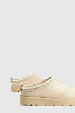 Cosy Boots|All Boots*boohoo Embroidered Cosy Mules sand