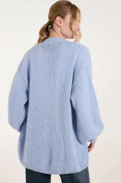 Cardigans*Blue Vanilla Embroidered Fruit Cardigan Blue