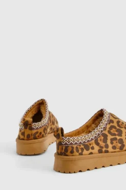 Cosy Boots|All Boots*boohoo Embroidered Cosy Mules leopard