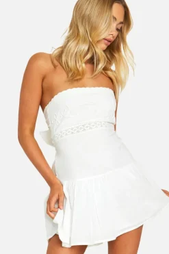 Smock Dresses*boohoo Embroidered Smock Dress white