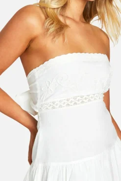 Smock Dresses*boohoo Embroidered Smock Dress white