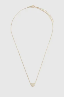 Necklaces*boohoo Enamel Heart Necklace gold