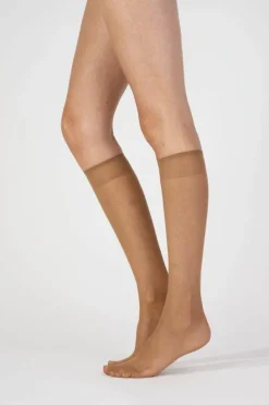 Tights & Socks|Tights & Socks*Pretty Polly Everyday 15 Denier Knee Highs 3 Pair Pack - Natural
