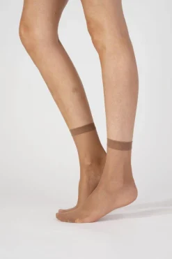 Tights & Socks|Tights & Socks*Pretty Polly Everyday 15 Denier Smooth Knit Ankle Highs 3 Pair Pack - Beige