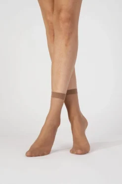 Tights & Socks|Tights & Socks*Pretty Polly Everyday 15 Denier Smooth Knit Ankle Highs 3 Pair Pack - Beige