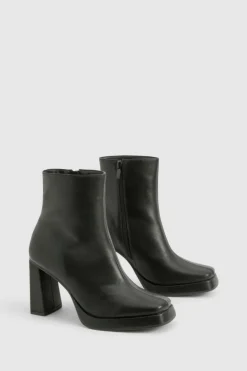 All Boots|Boots*boohoo Extended Rand Platform Ankle Boot black