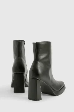 All Boots|Boots*boohoo Extended Rand Platform Ankle Boot black