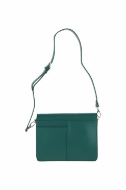 Shoulder Bags*Ashwood Leather Fabrizia' Two Sections Leather Shoulder Bag Green