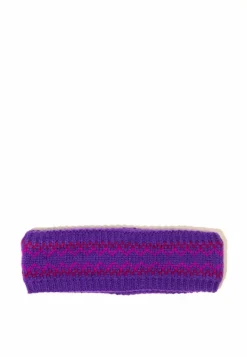 Hair Accessories*My Accessories London Fairisle Knitted Crochet Headband Purple